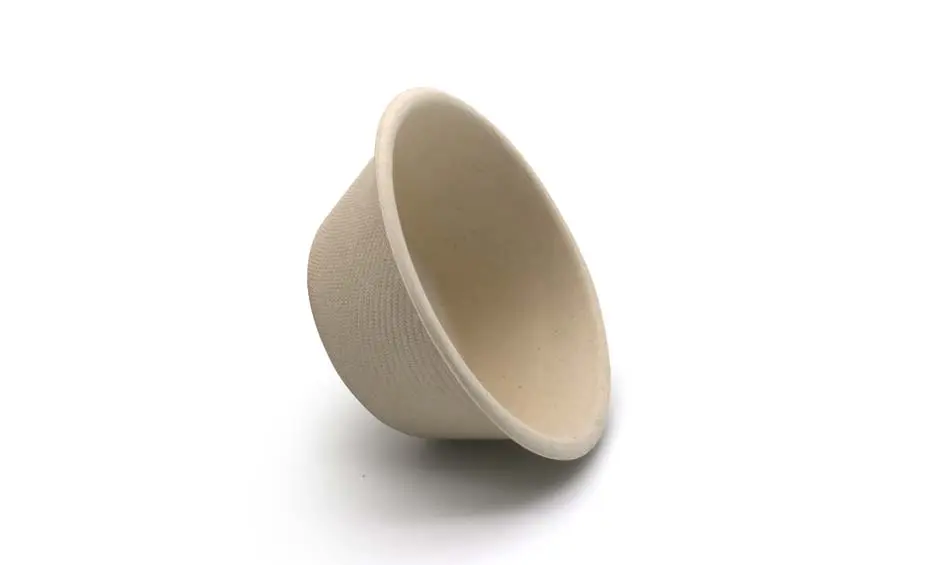 8 oz disposable eco friendly bagasse waterproof stackable food grade organic wholesale mini sauce bowl
